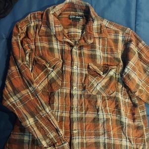 Mens size L cotton button down